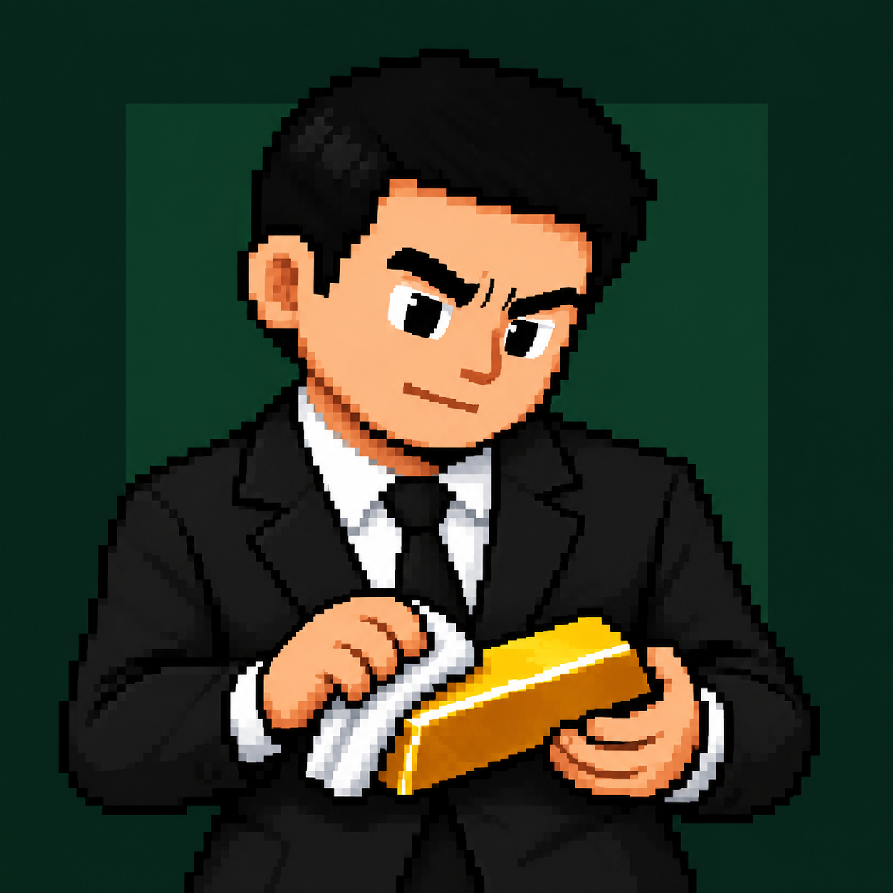 Burry with a gold bar